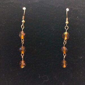 “Golden Amber” Earrings
